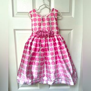 Bundle & save Size 5 Newberry Pink Polka Dot dress